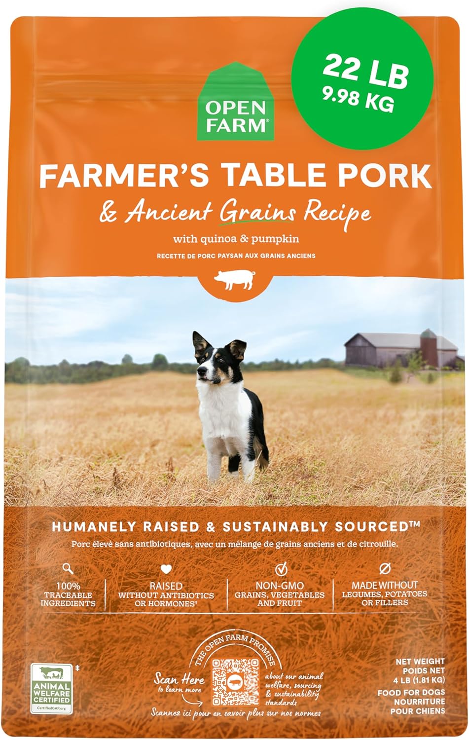 Open Farm Ancient Grains Dry Dog Food for Healthy Pets