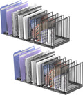 9-Section Desk File Organizer Vertical File Holder - Tidy Desktop
