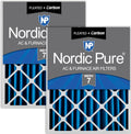 Nordic Pure 20x24x4 Pleated Air Filter MERV 7 Plus Carbon - Odor