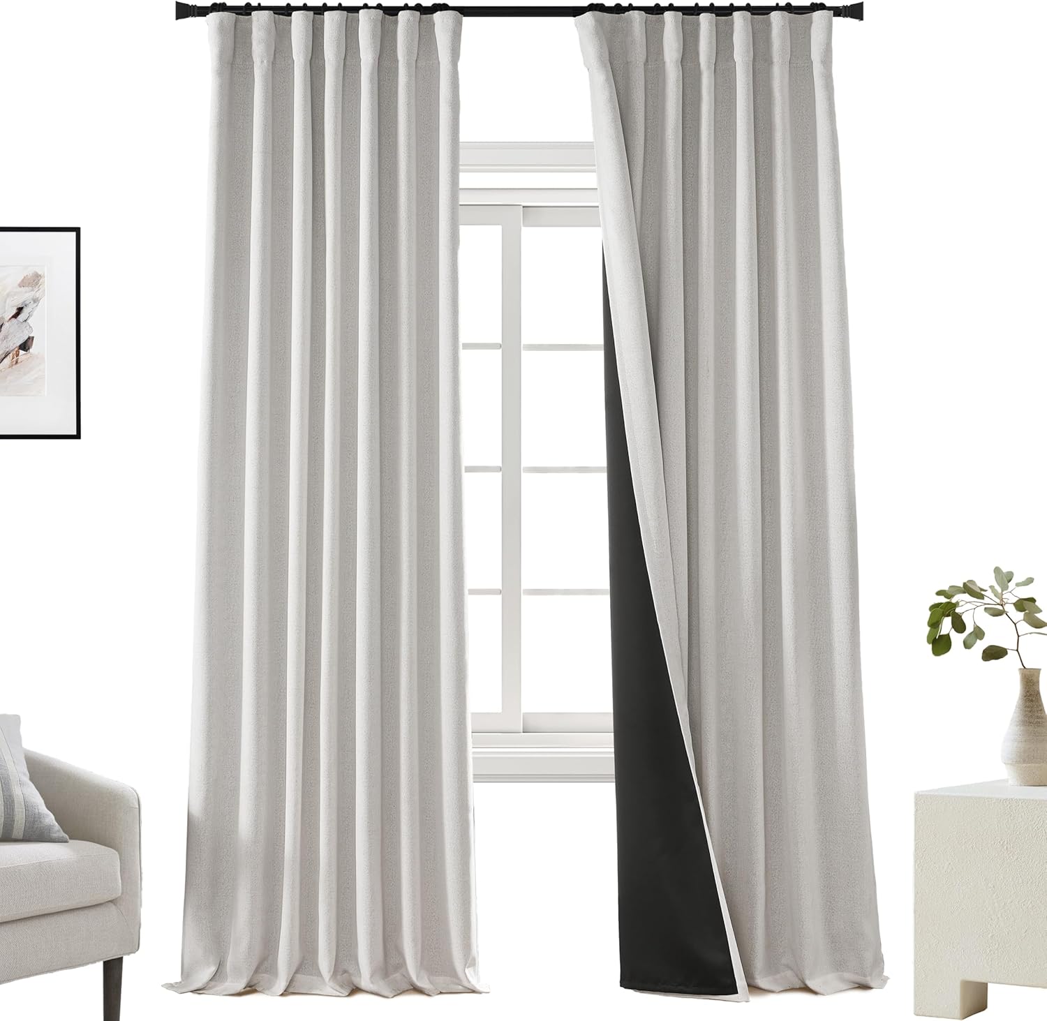 PANELSBURG Thermal Insulated Blackout Curtains for Winter Use