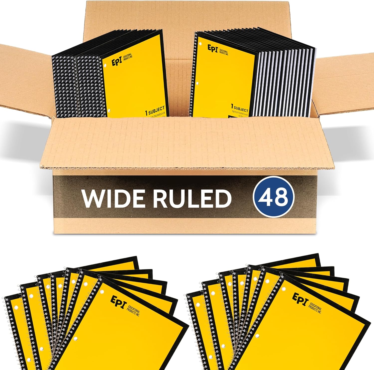 EPI Spiral Notebook - Durable Binding for School & Office Use