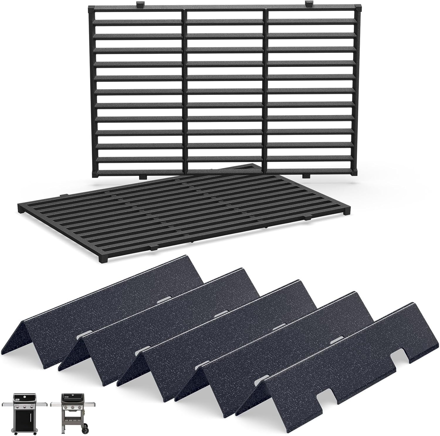 15.3in Flavorizer Bars & 17.5in Grill Grates for Weber Spirit