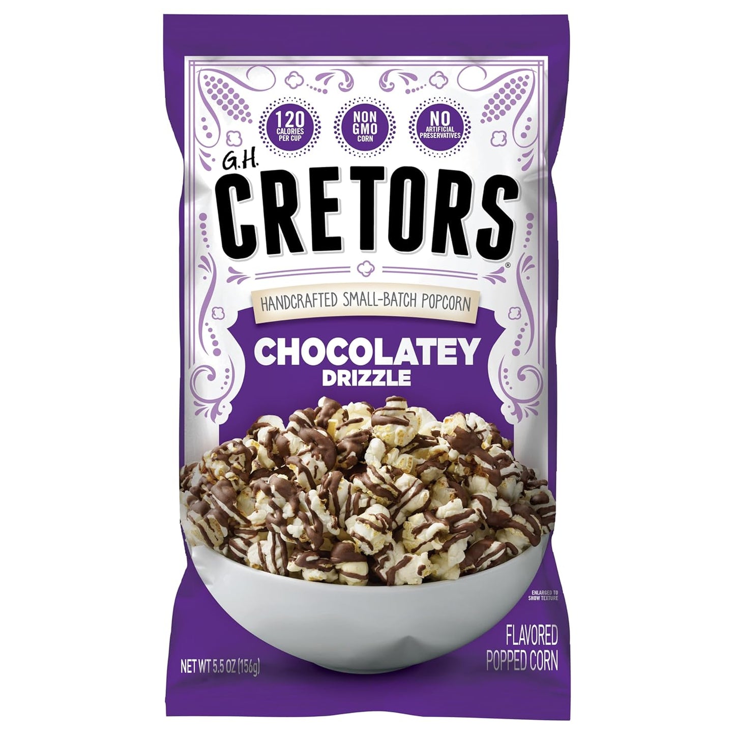 Cretors Dark Chocolately Drizzle Popcorn - 12 Bags of Delight