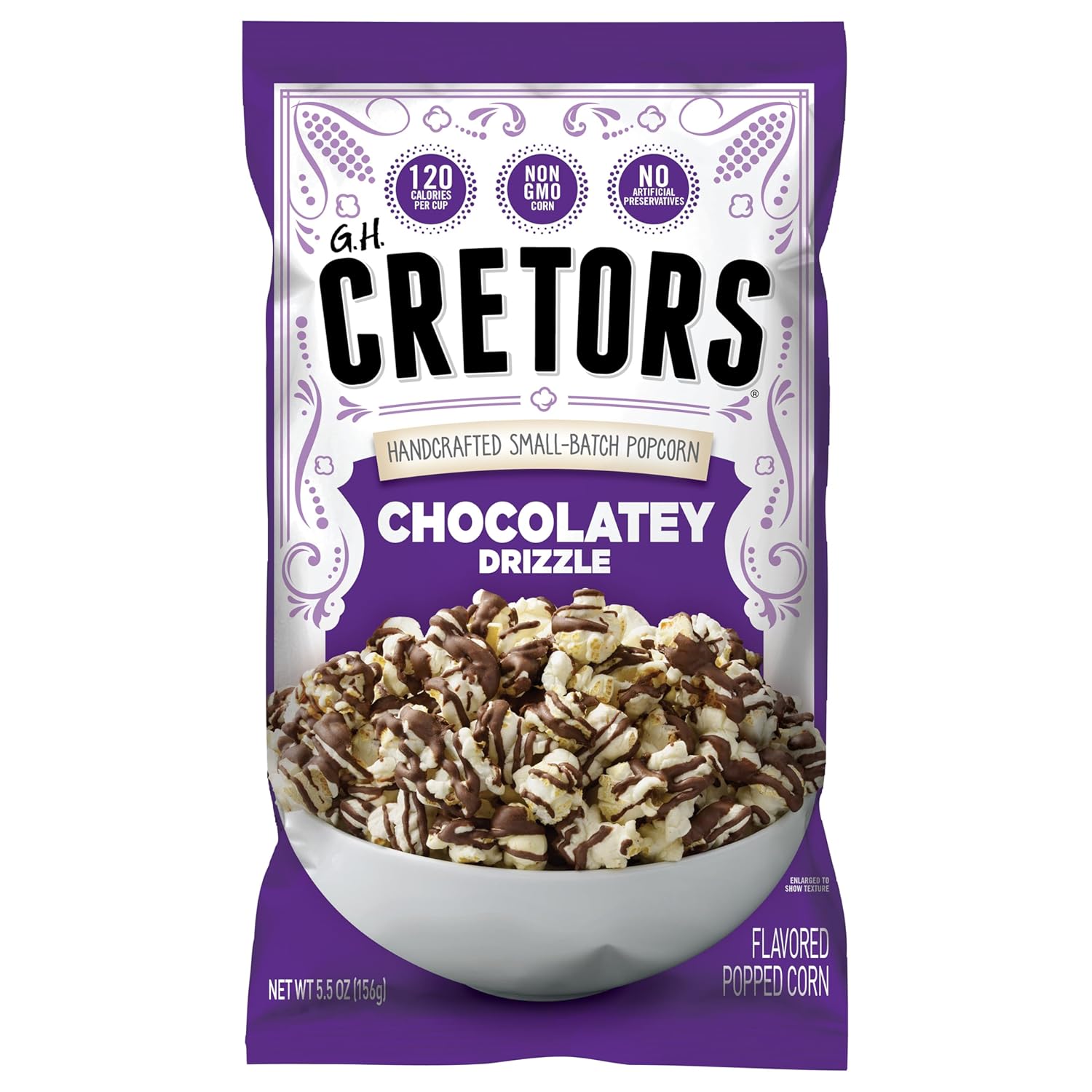 Cretors Dark Chocolately Drizzle Popcorn - 12 Bags of Delight