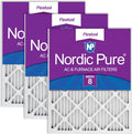 Nordic Pure 14x14x1 Pleated MERV 8 Air Filters 3 Pack - Reliable Dust