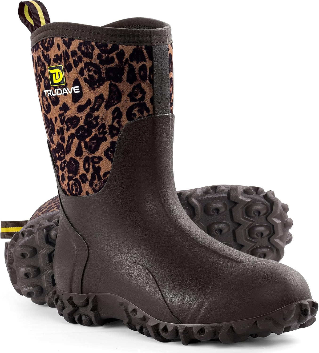 Trudave Rubber Boots for Women - Waterproof Insulated Comfort
