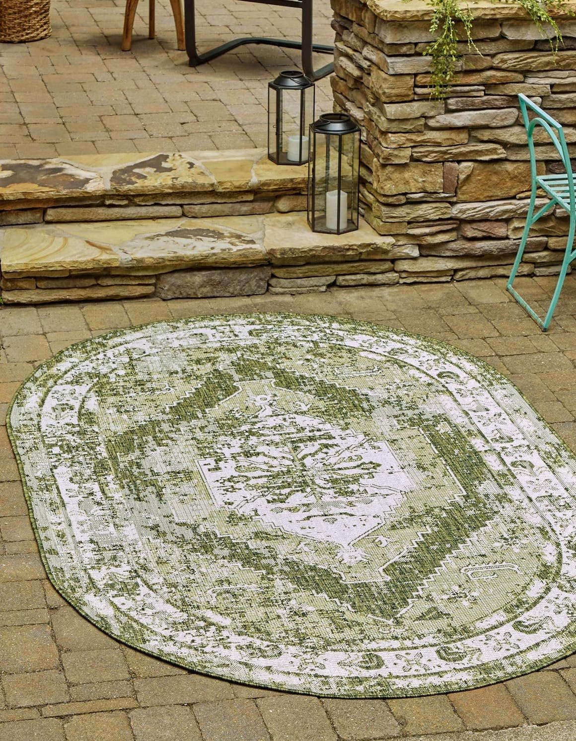 Unique Loom Outdoor Traditional Collection Area Rug - Valeria