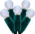 YULETIME Cool White G12 Raspberry String Lights 140 Count - Waterproof