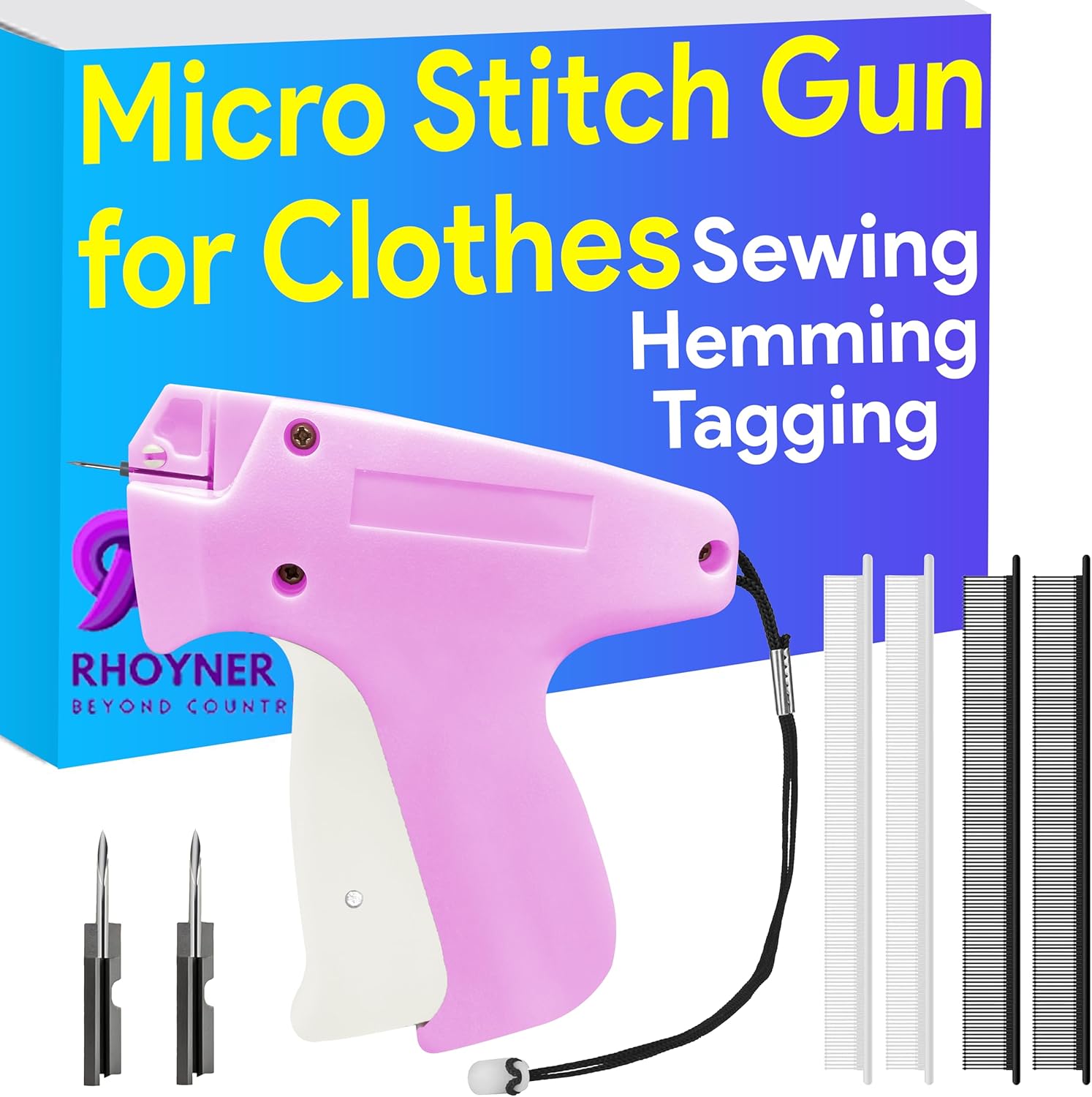Rapid Stitch Micro Gun for Precision Hemming & Tagging - RHOYNER