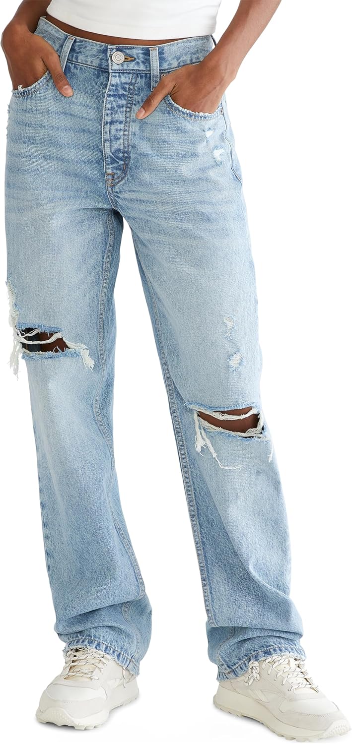 Aeropostale Womens Aero Baggy Jean for Vintage Style Lovers