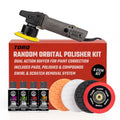 TORQX Random Orbital Polisher Kit - Complete 9-Piece Car Polishing Kit