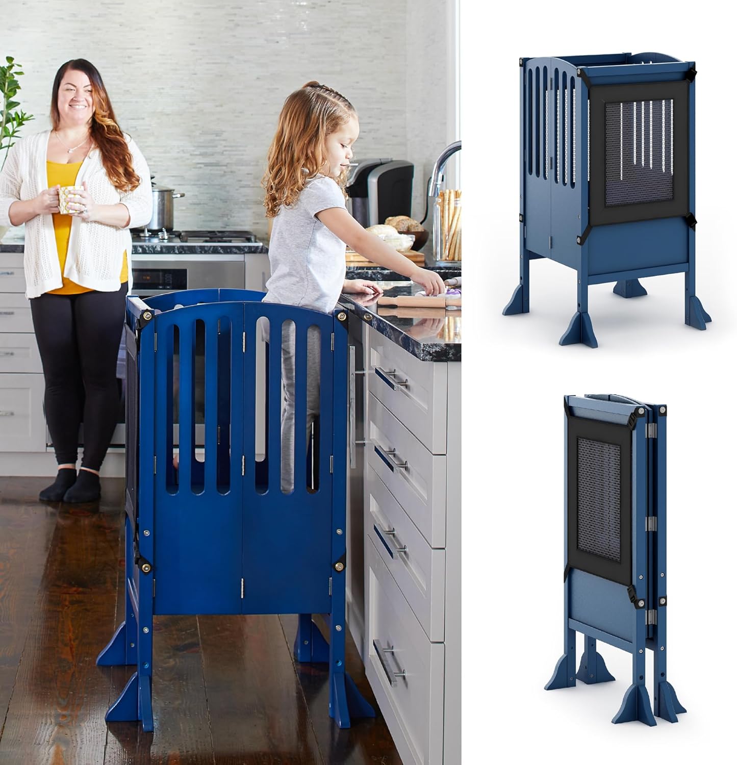 Guidecraft Contemporary Kitchen Helper Stool for Little Helpers