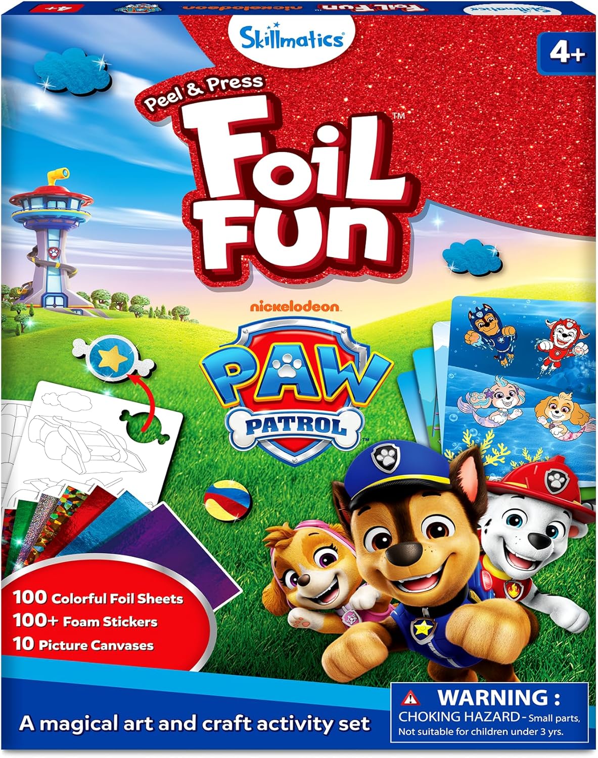 Skillmatics Foil Fun PAW Patrol Mess-Free Art Craft Kit for Kids