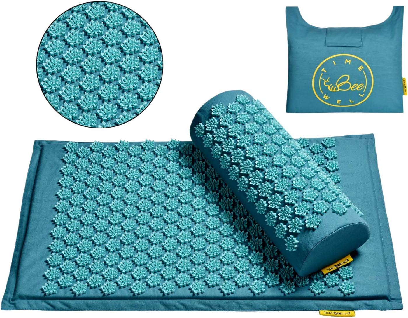 Eco-Friendly Acupressure Mat and Pillow Set for Pain Relief