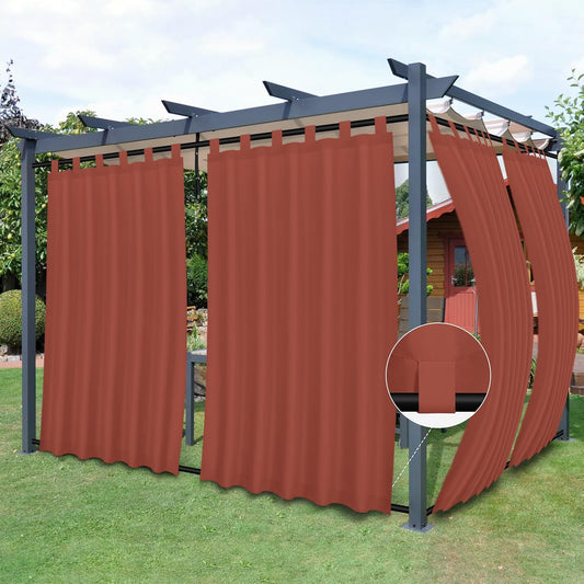 Easy-Going Outdoor Patio Curtains for Weatherproof Protection