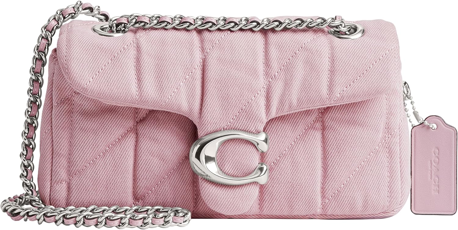 Coach Womens Tabby Shoulder Bag 20: Stylish Denim & Leather Design