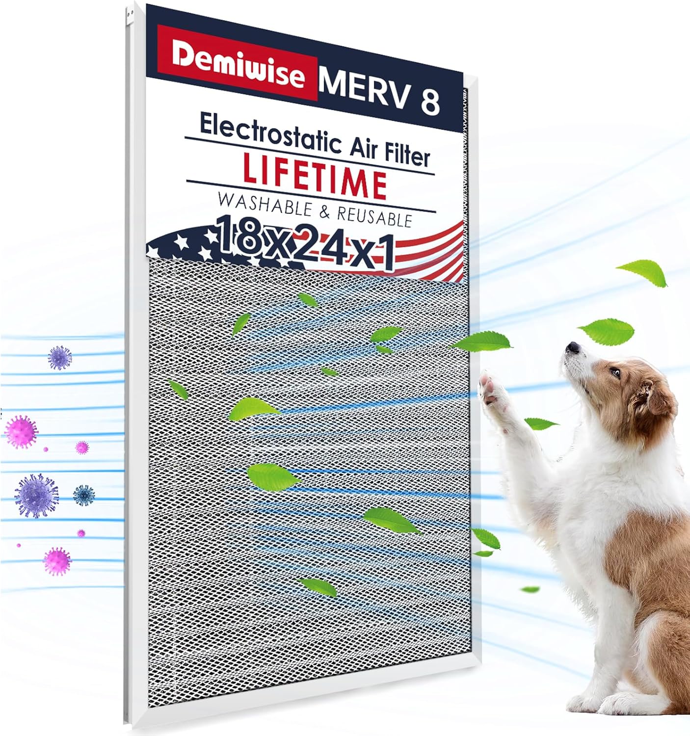 18x24x1 Washable Aluminum Air Filter for HVAC Systems