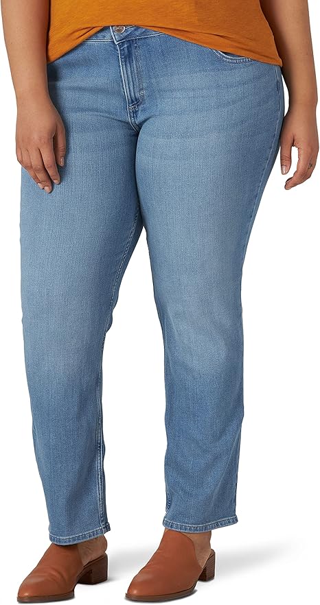 Lee Women's Plus Size Legendary Mid Rise Straight Leg Jean Review