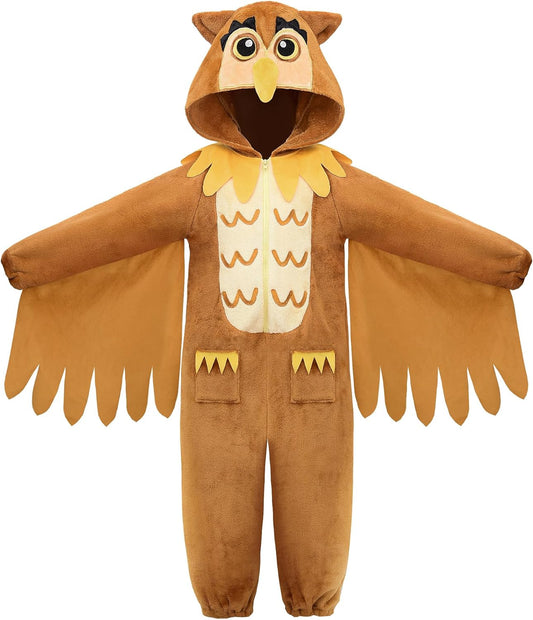 ReliBeauty Owl Costume Kids Pajamas for Halloween Fun and Comfort