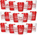 Tioncy Hot Cocoa 12 oz Reusable Christmas Coffee Cups - 24 Pack