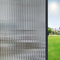 Window Privacy Film Frosted Reeded Glass Cling - 95% Privacy