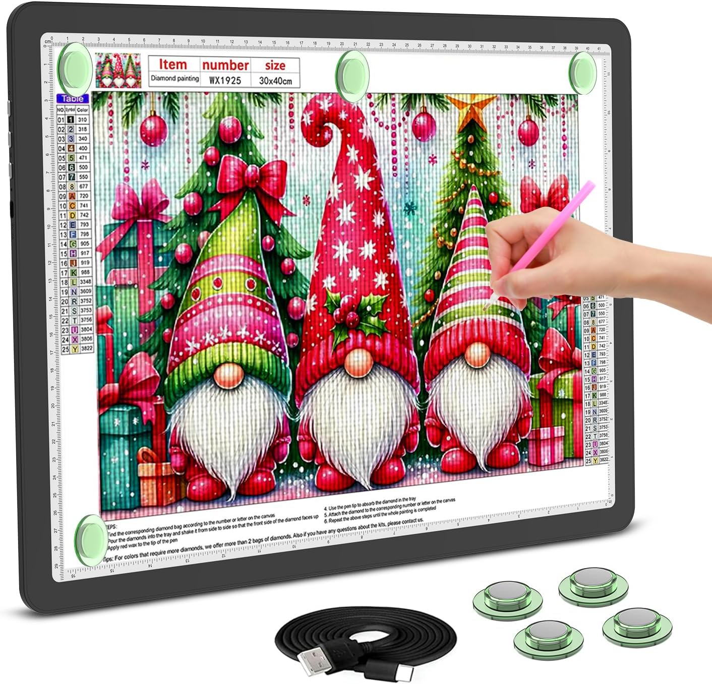 Rechargeable A3 Light Board for Diamond Painting and Drawing