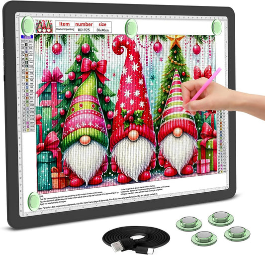 Rechargeable A3 Light Board for Diamond Painting and Drawing