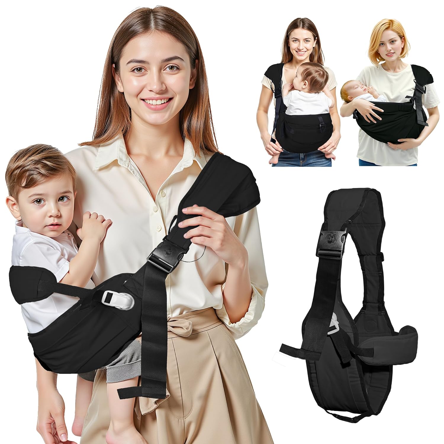 Baby Carrier Newborn to Toddler - Adjustable Sling for Comfort
