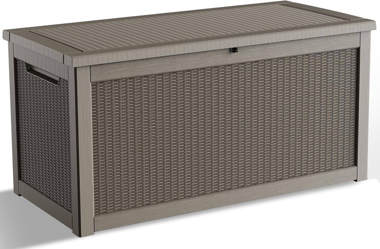 260 Gallon Deck Box for Outdoor Storage - Waterproof Resin Design