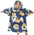 Ramees Kids Sherpa Hoodie Blanket - Cozy Sloth