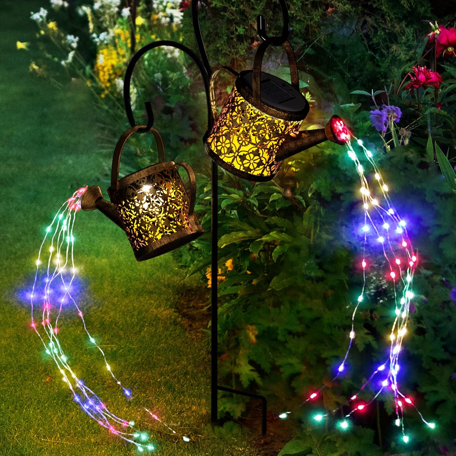 Merear Solar Watering Can Lights for Outdoor Garden Decor
