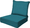 Honeycomb Outdoor Deep Seat Cushion 24 x 23 - Textured Solid Teal
