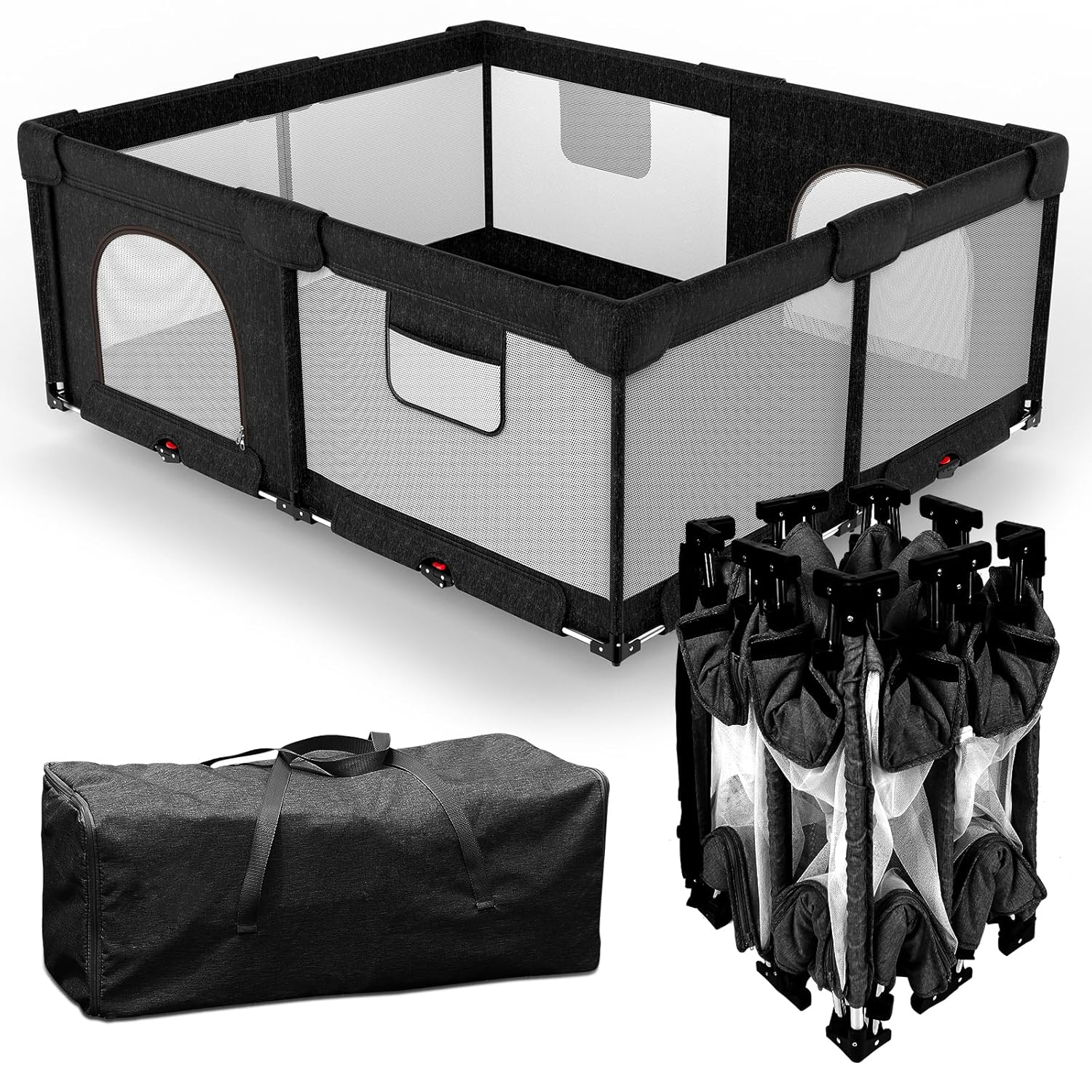 Dearlomum Foldable Baby Playpen: Safe, Portable & Fun