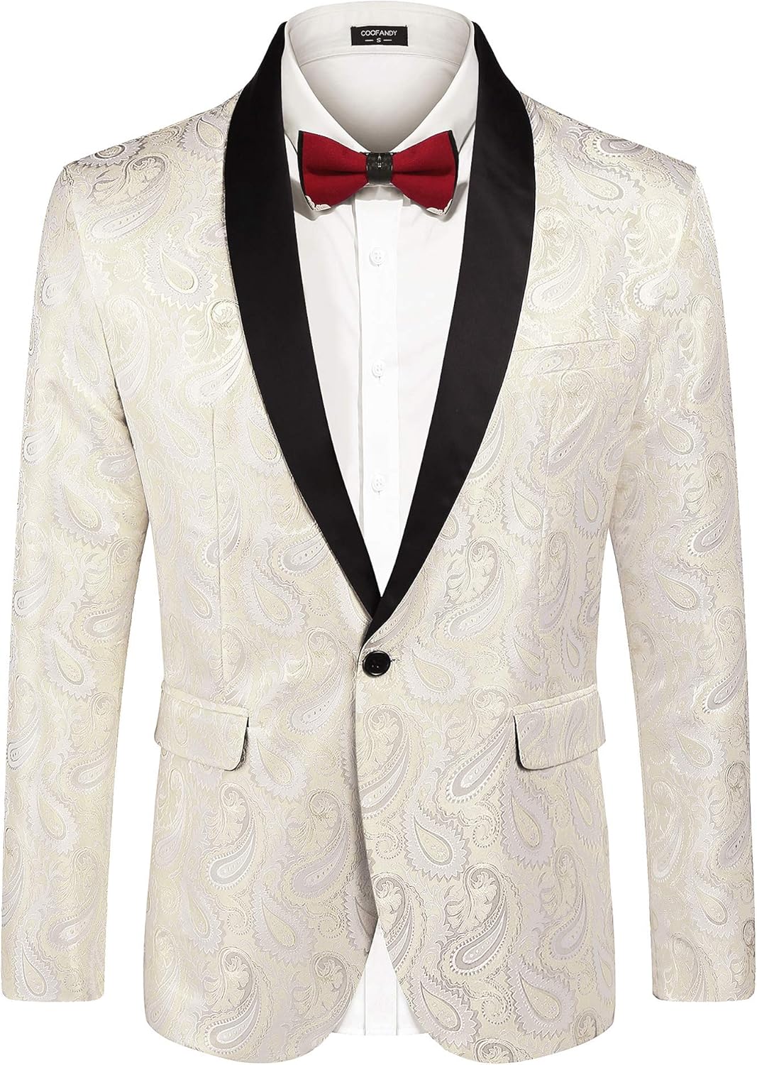 Stylish Floral Tuxedo Jacket for Men - Perfect for Events