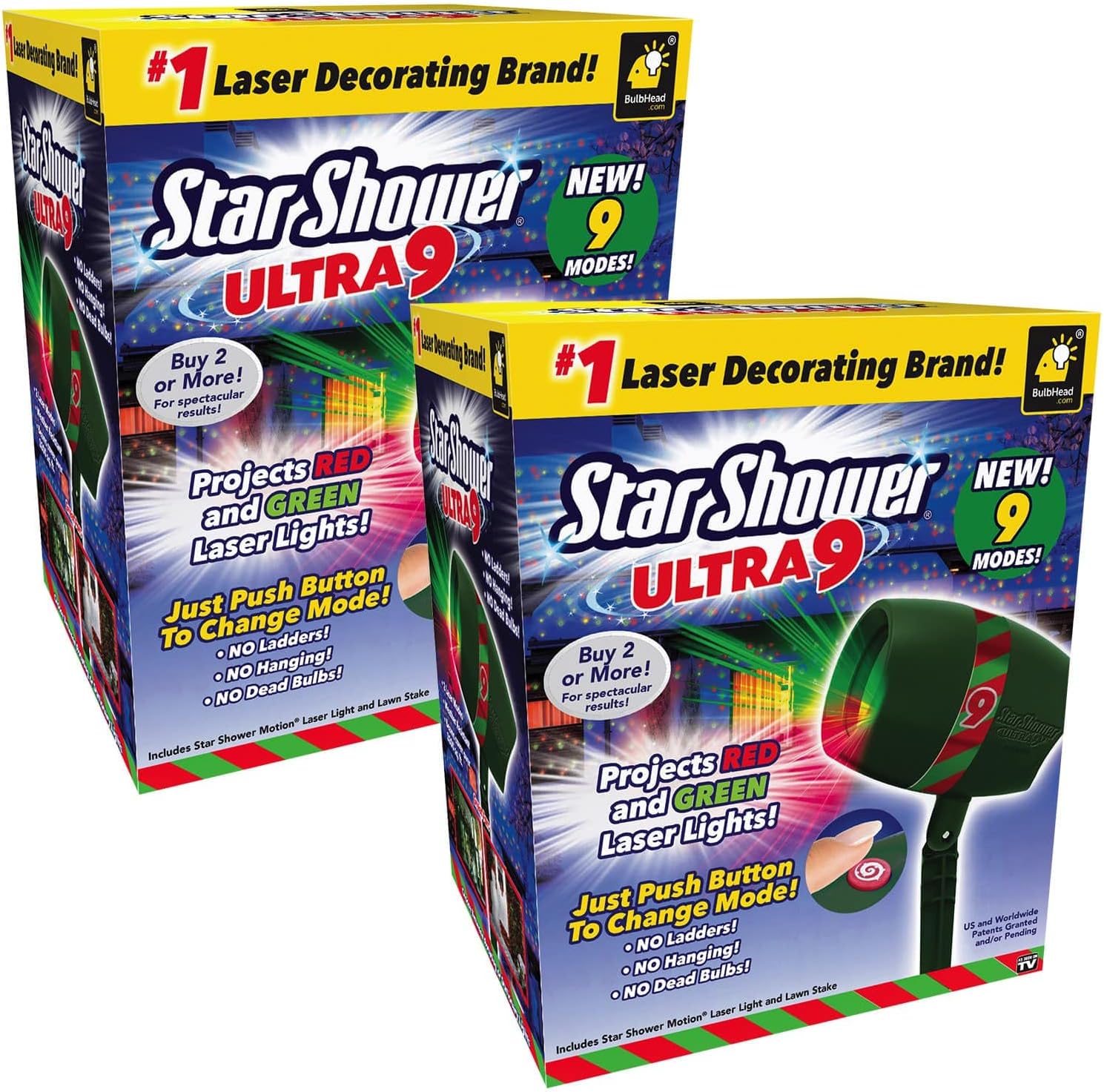 Star Shower Ultra 9: Light up 3200ft with 9 Modes!