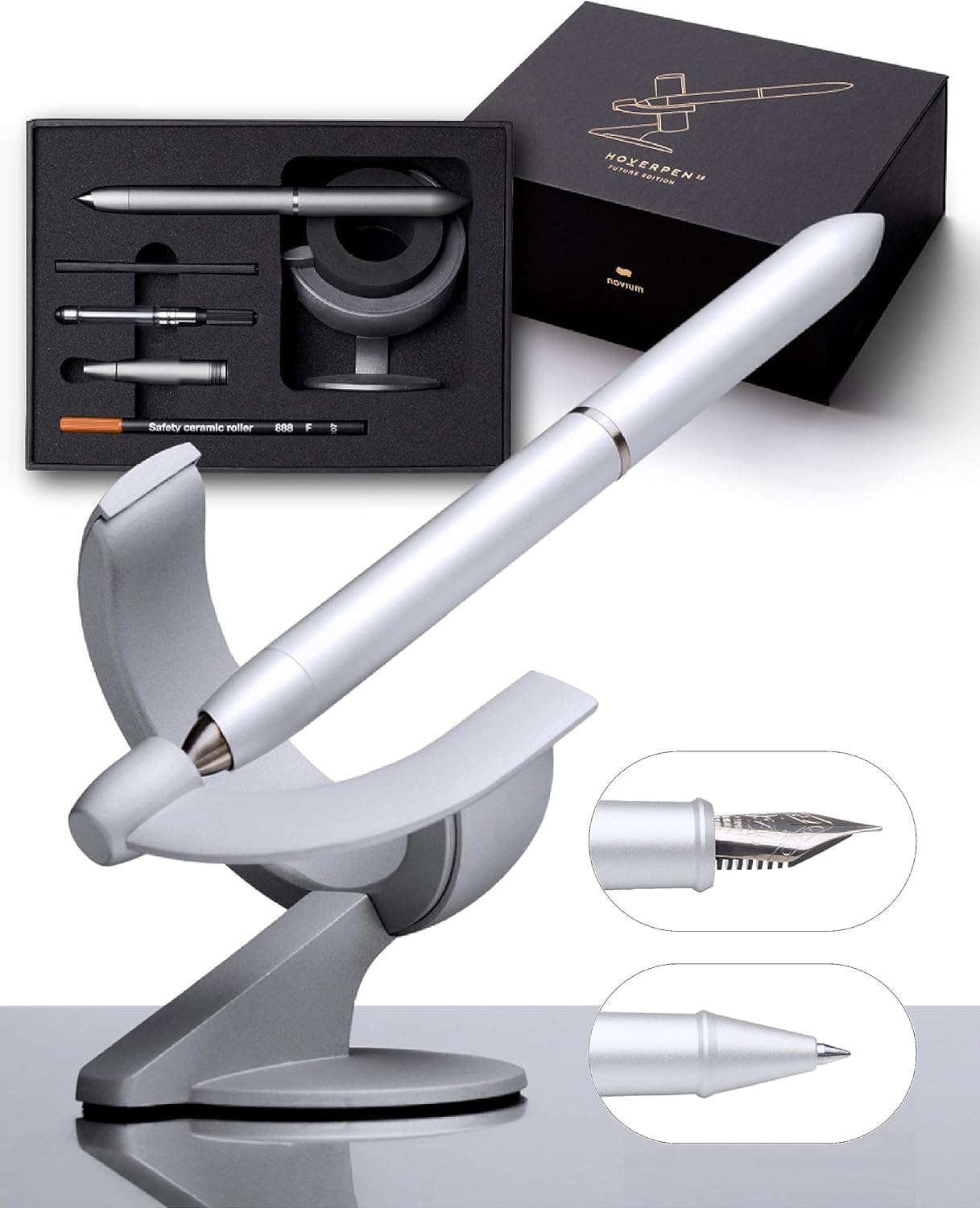 Hoverpen Future Luxury Fountain & Rollerball Pen Gift Set