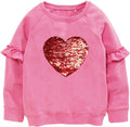 Little Hand Toddler Girls Sweatshirt Crewneck Hoodie - Cute Sequin