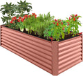 Raised Garden Bed 8x4x2 ft Terracotta - Deep Root Planter