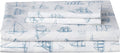 Nautica Queen Sheets Cotton Percale Bedding Set - Crisp Coastal Feel