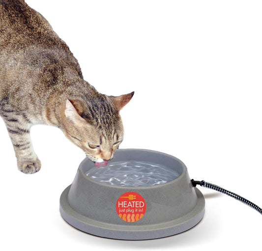 Thermal-Bowl Heated Water Bowl - No Freeze Outdoor Pet Safety