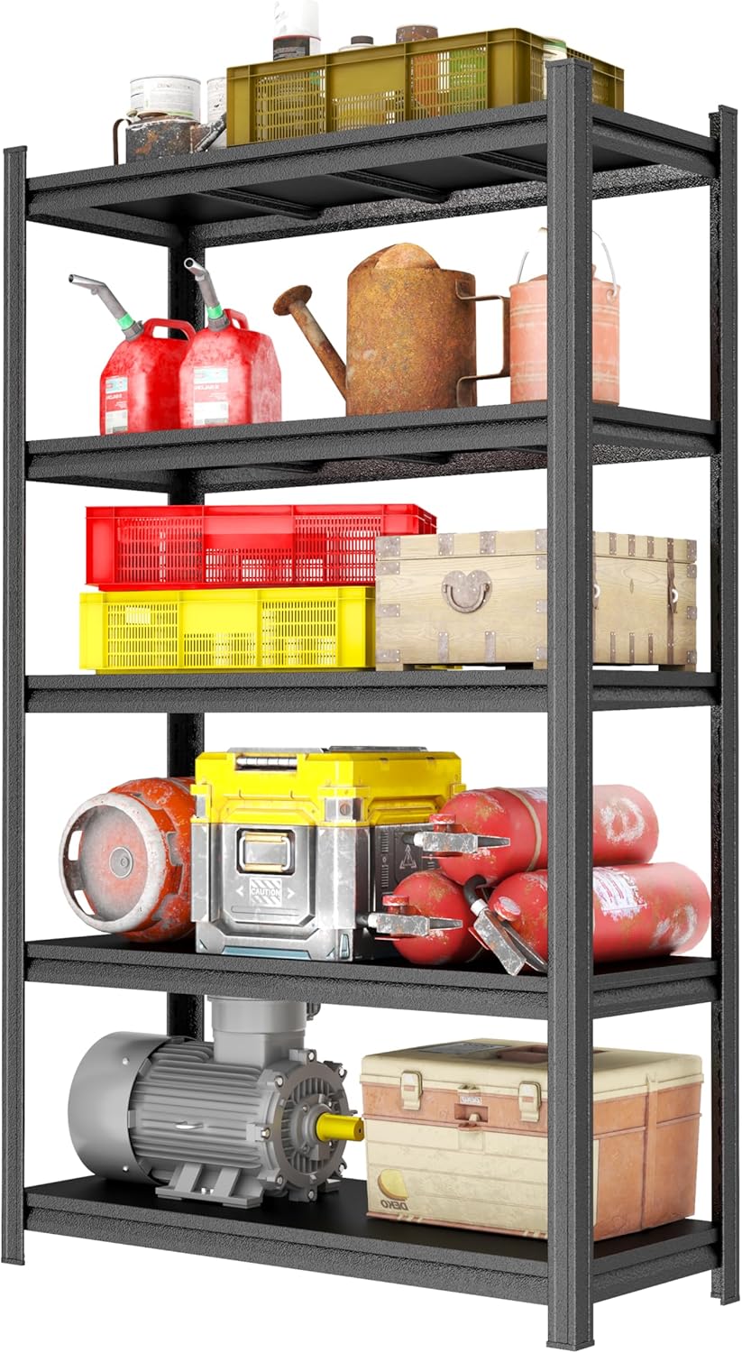 Heavy Duty Metal Garage Shelving Unit for Tools and Equipment