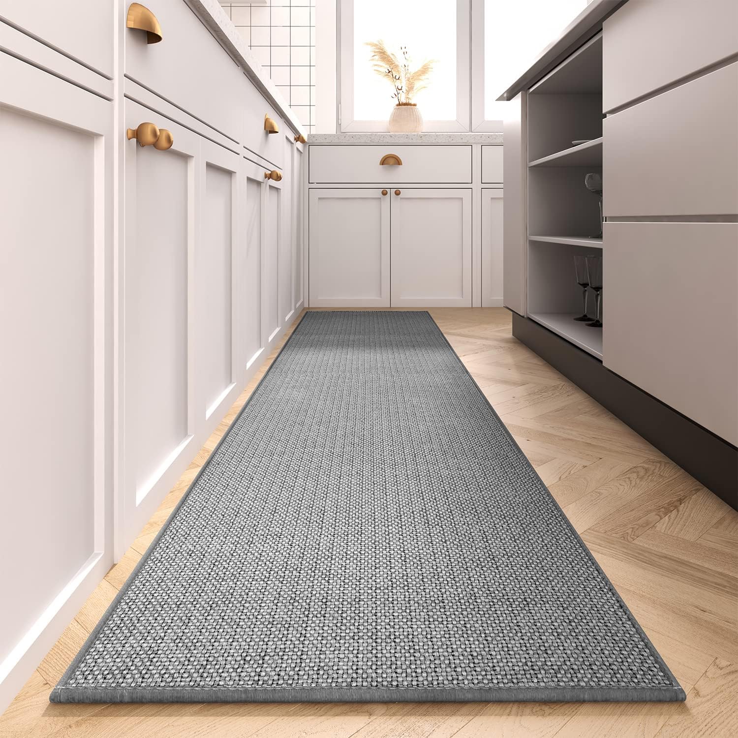 Non Skid Washable Kitchen Runner Rugs for High Traffic Areas