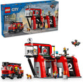 LEGO City Fire Station with Fire Truck Toy - Action Packed Play