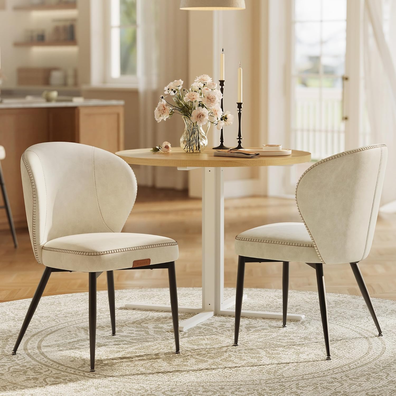 Comfortable Upholstered Dining Chairs Set of 2 for Modern Homes
