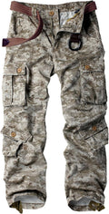 Men's Camo BDU Cargo Tactical Ripstop Cotton Pants - Durable Utility 8