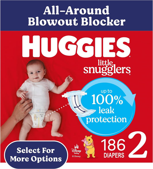 Huggies Little Snugglers Size 2 Diapers - Gentle Comfort