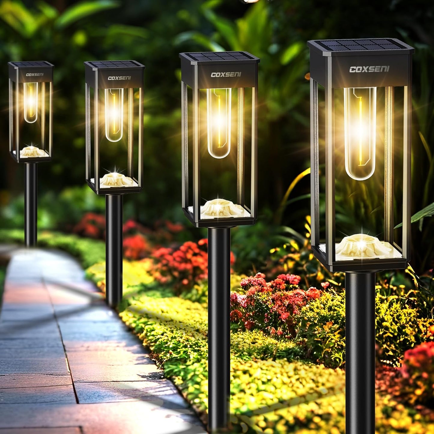 Bright Solar Pathway Lights Outdoor 8 Pack for Your Garden