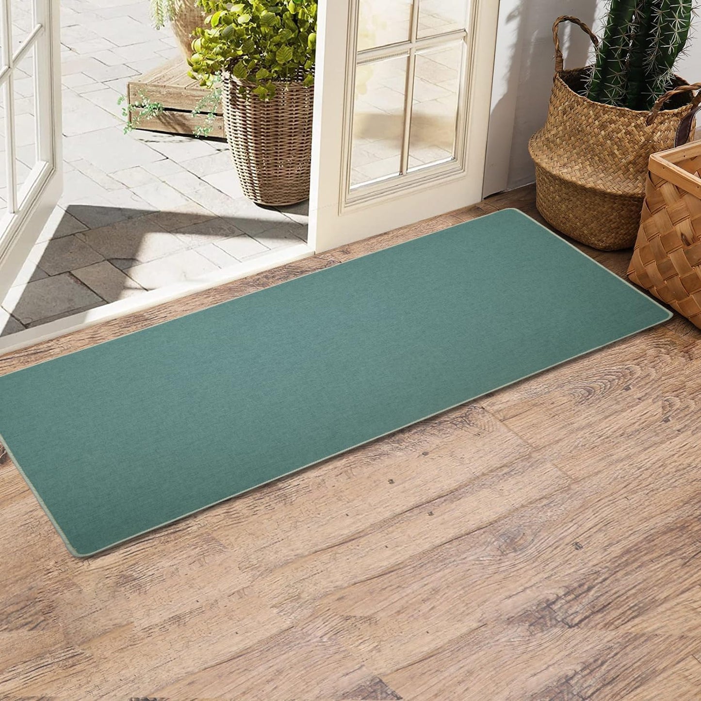 Ultra Thin 3ftx5ft Bathroom Rug for Seamless Door Fit