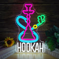 Hookah Neon Sign Colorful LED Light for Shisha Bars and Lounges