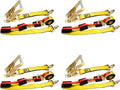 Mega Cargo Control 2 in x 10 ft Heavy-Duty Car Tie Down Straps - Pack